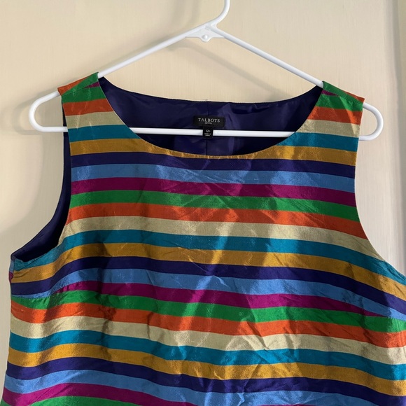 Talbots Sleeveless Silk Top, Size 12P - Picture 3 of 6